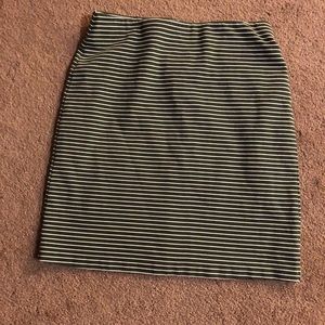 Striped Green/White Skirt
